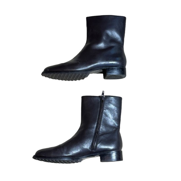 Lord & Taylor Dark Brown Leather Zip Up Ankle Boots | Size Woman’s 6 - Picture 5 of 9